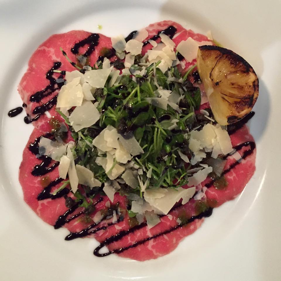 Labneh & Beef Carpaccio (illustrative stock photo)