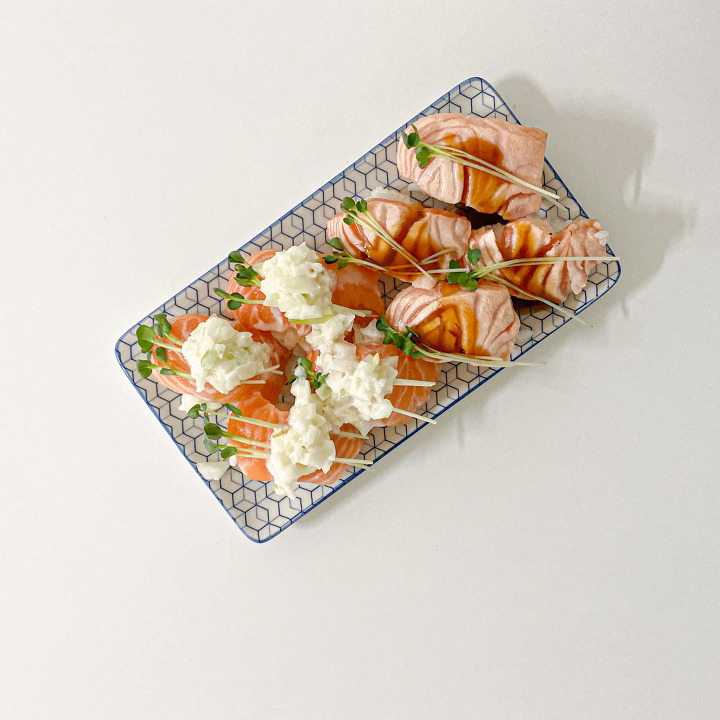 Crispy Rice with Spicy Salmon (illustrative stock photo)